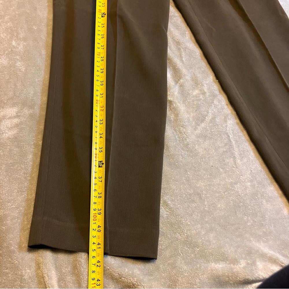 NWT Tommy Bahama‎ Silk Bronson Dress Pants 33x41 Trousers Dark Pebble Pleated - Picture 5 of 9